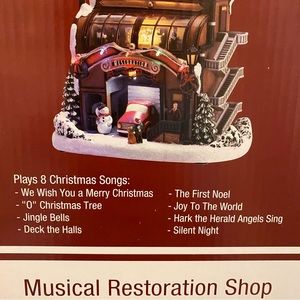 Restoration Shop Christmas Village Decor (Plays Music)